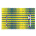 Mardi Gras Fat Tuesday Pattern Print Placemat