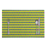 Mardi Gras Fat Tuesday Pattern Print Placemat