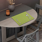 Mardi Gras Fat Tuesday Pattern Print Placemat