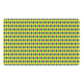Mardi Gras Fat Tuesday Pattern Print Polyester Doormat