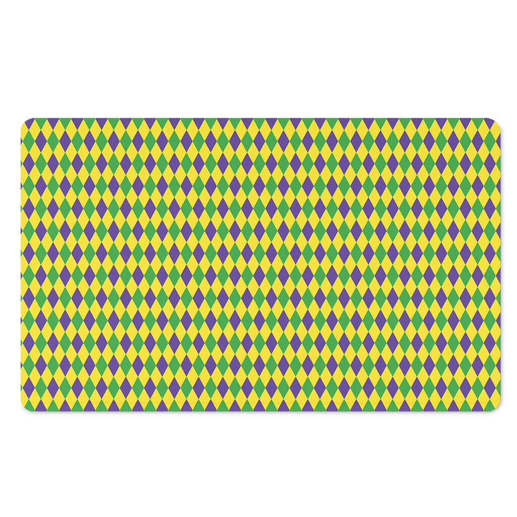 Mardi Gras Fat Tuesday Pattern Print Polyester Doormat