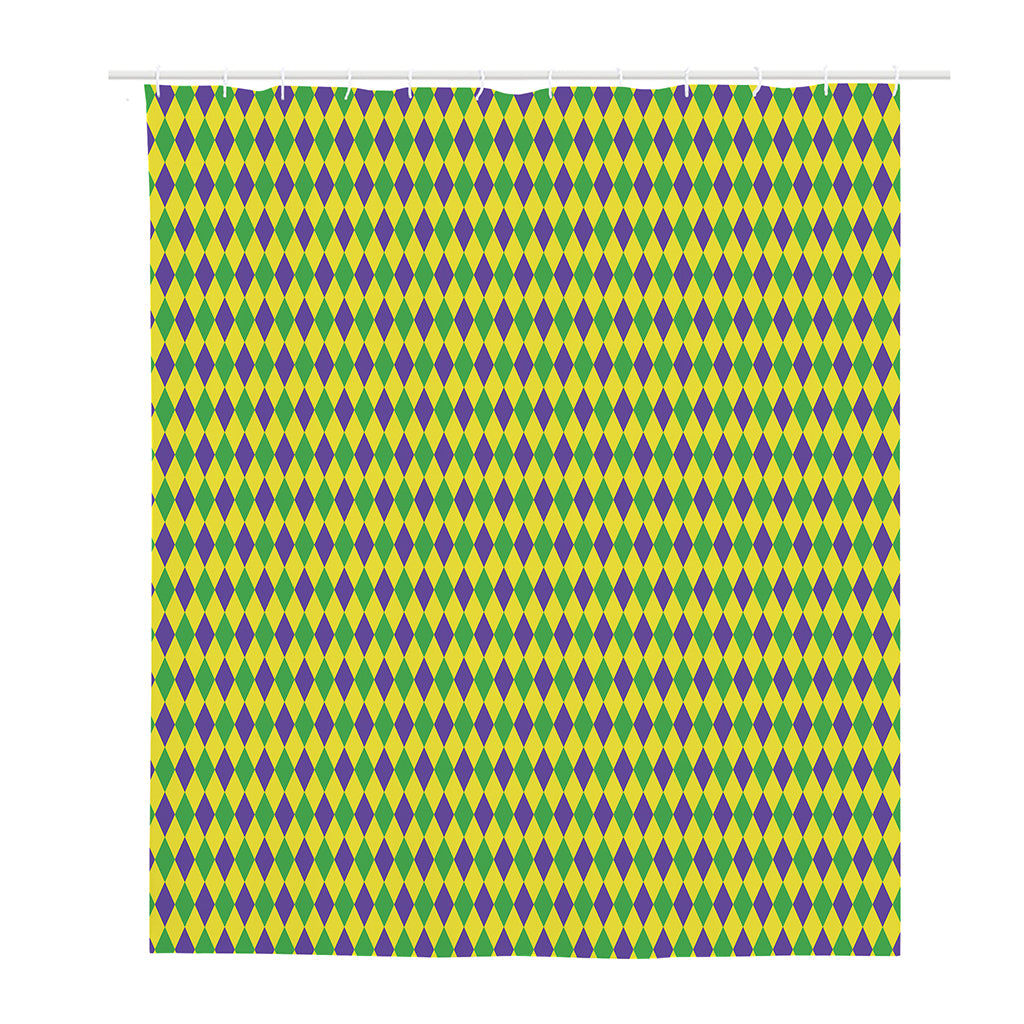 Mardi Gras Fat Tuesday Pattern Print Polyester Shower Curtain