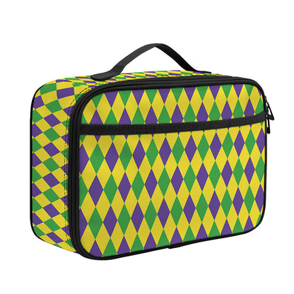 Mardi Gras Fat Tuesday Pattern Print Portable Lunch Bag