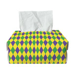 Mardi Gras Fat Tuesday Pattern Print Rectangle Tissue Box Cover