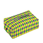 Mardi Gras Fat Tuesday Pattern Print Rectangle Tissue Box Cover