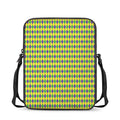 Mardi Gras Fat Tuesday Pattern Print Rectangular Crossbody Bag