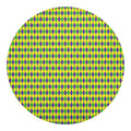 Mardi Gras Fat Tuesday Pattern Print Round Blanket