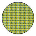 Mardi Gras Fat Tuesday Pattern Print Round Floor Mat