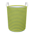 Mardi Gras Fat Tuesday Pattern Print Round Laundry Basket