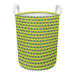 Mardi Gras Fat Tuesday Pattern Print Round Laundry Basket
