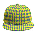 Mardi Gras Fat Tuesday Pattern Print Snapback Cap