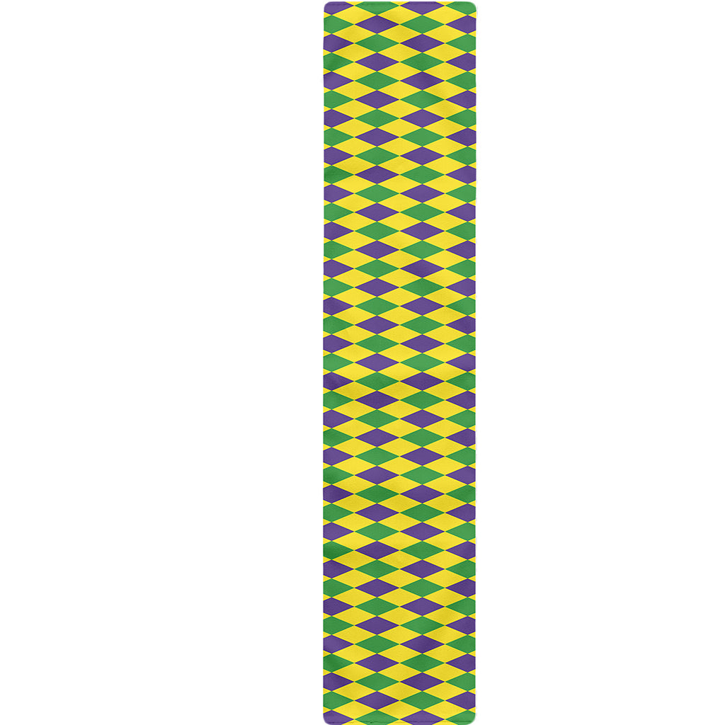 Mardi Gras Fat Tuesday Pattern Print Table Runner