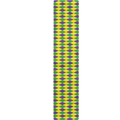 Mardi Gras Fat Tuesday Pattern Print Table Runner