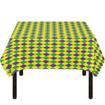 Mardi Gras Fat Tuesday Pattern Print Tablecloth