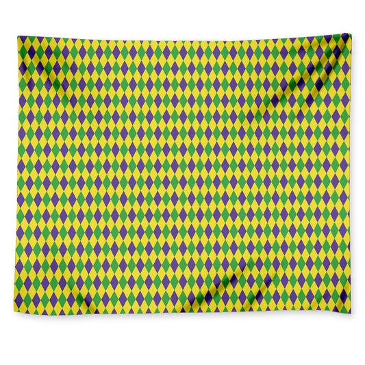 Mardi Gras Fat Tuesday Pattern Print Tapestry