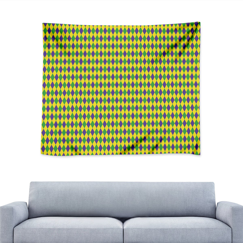 Mardi Gras Fat Tuesday Pattern Print Tapestry