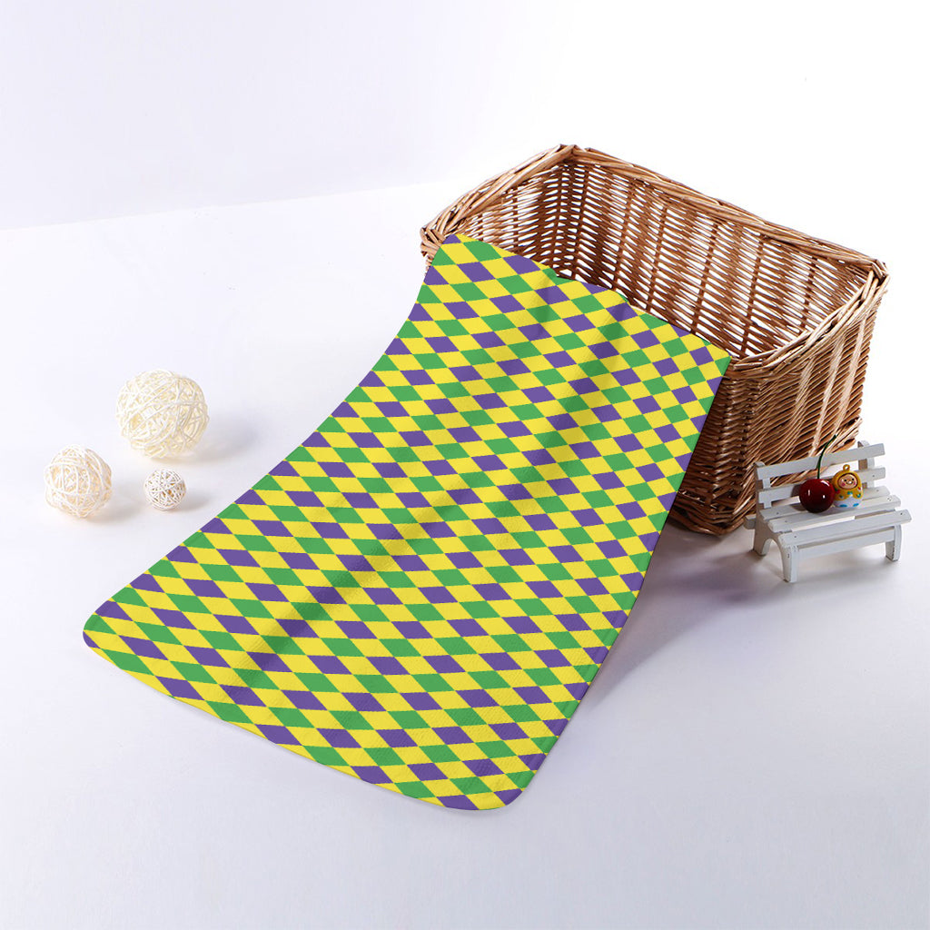 Mardi Gras Fat Tuesday Pattern Print Towel