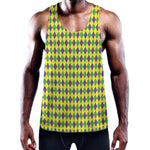 Mardi Gras Fat Tuesday Pattern Print Training Tank Top