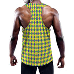 Mardi Gras Fat Tuesday Pattern Print Training Tank Top