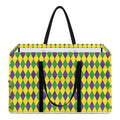Mardi Gras Fat Tuesday Pattern Print Utility Tote Bag