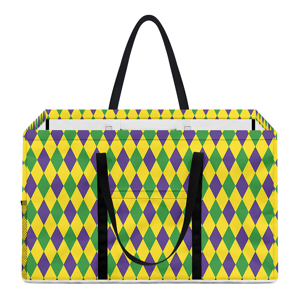 Mardi Gras Fat Tuesday Pattern Print Utility Tote Bag