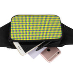 Mardi Gras Fat Tuesday Pattern Print Waist Bag