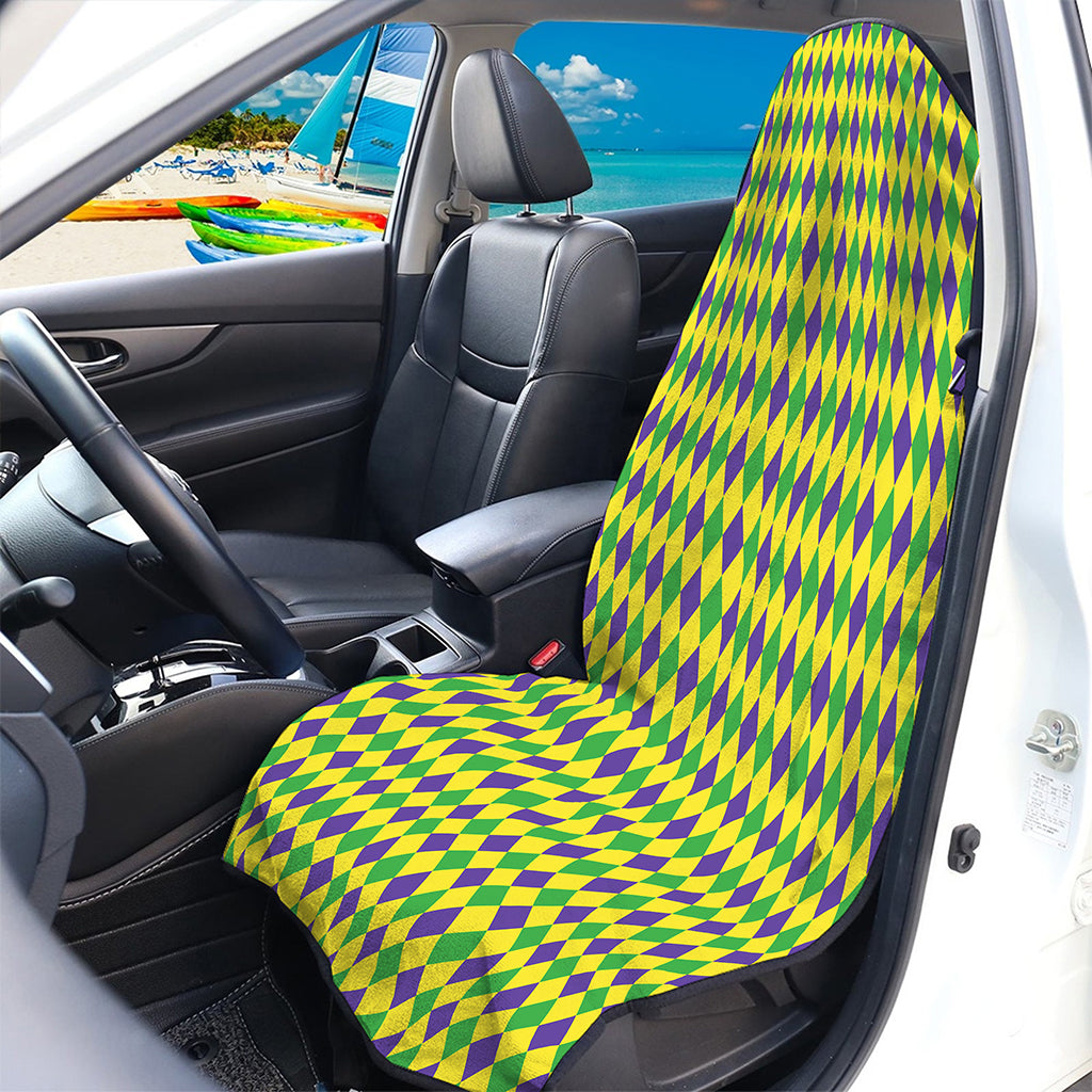 Mardi Gras Fat Tuesday Pattern Print Waterproof Car Seat Cover