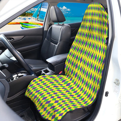 Mardi Gras Fat Tuesday Pattern Print Waterproof Car Seat Cover