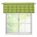 Mardi Gras Fat Tuesday Pattern Print Window Valance