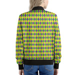 Mardi Gras Fat Tuesday Pattern Print Women's Bomber Jacket