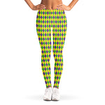 Mardi Gras Fat Tuesday Pattern Print Women's Leggings