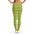 Mardi Gras Fat Tuesday Pattern Print Women's Leggings