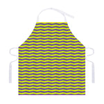 Mardi Gras Fat Tuesday Zigzag Print Adjustable Apron