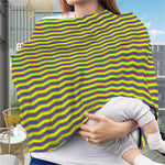 Mardi Gras Fat Tuesday Zigzag Print Baby Seat Cover