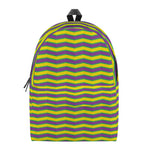 Mardi Gras Fat Tuesday Zigzag Print Backpack