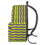 Mardi Gras Fat Tuesday Zigzag Print Backpack