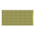 Mardi Gras Fat Tuesday Zigzag Print Beach Towel