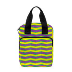 Mardi Gras Fat Tuesday Zigzag Print Bible Tote Bag