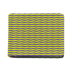 Mardi Gras Fat Tuesday Zigzag Print Bifold Wallet