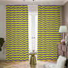 Mardi Gras Fat Tuesday Zigzag Print Blackout Pencil Pleat Curtains