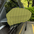 Mardi Gras Fat Tuesday Zigzag Print Car Side Mirror Covers
