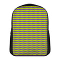 Mardi Gras Fat Tuesday Zigzag Print Casual Backpack