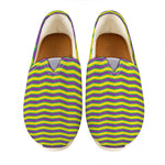 Mardi Gras Fat Tuesday Zigzag Print Casual Shoes