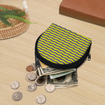 Mardi Gras Fat Tuesday Zigzag Print Coin Purse