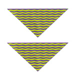 Mardi Gras Fat Tuesday Zigzag Print Dog Bandana