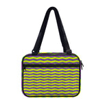 Mardi Gras Fat Tuesday Zigzag Print Double Strap Bible Bag