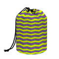 Mardi Gras Fat Tuesday Zigzag Print Drawstring Makeup Bag