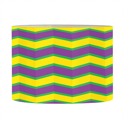 Mardi Gras Fat Tuesday Zigzag Print Drum Lamp Shade