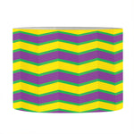 Mardi Gras Fat Tuesday Zigzag Print Drum Lamp Shade