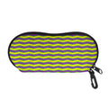 Mardi Gras Fat Tuesday Zigzag Print Glasses Case